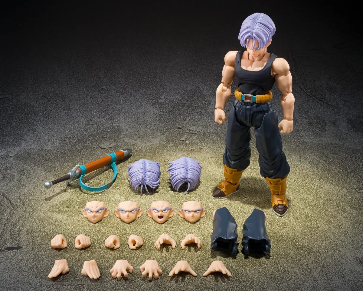 Dragon Ball Z S.H.Figuarts Figure - Trunks Z Fighter First Edition Limited Ver. with Z Fighter Gathering Display Stand B [Pre-order Mar 2027]