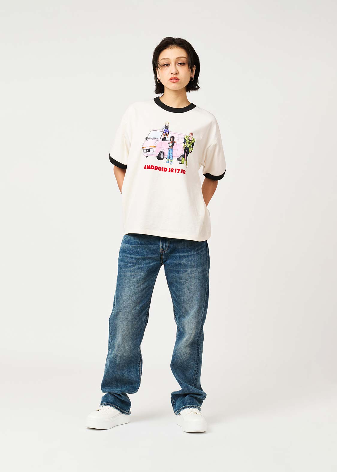 Dragon Ball Z x Graniph Fashion Collection - Android Big Silhouette Trim T-Shirt [Pre-Order May 2026]