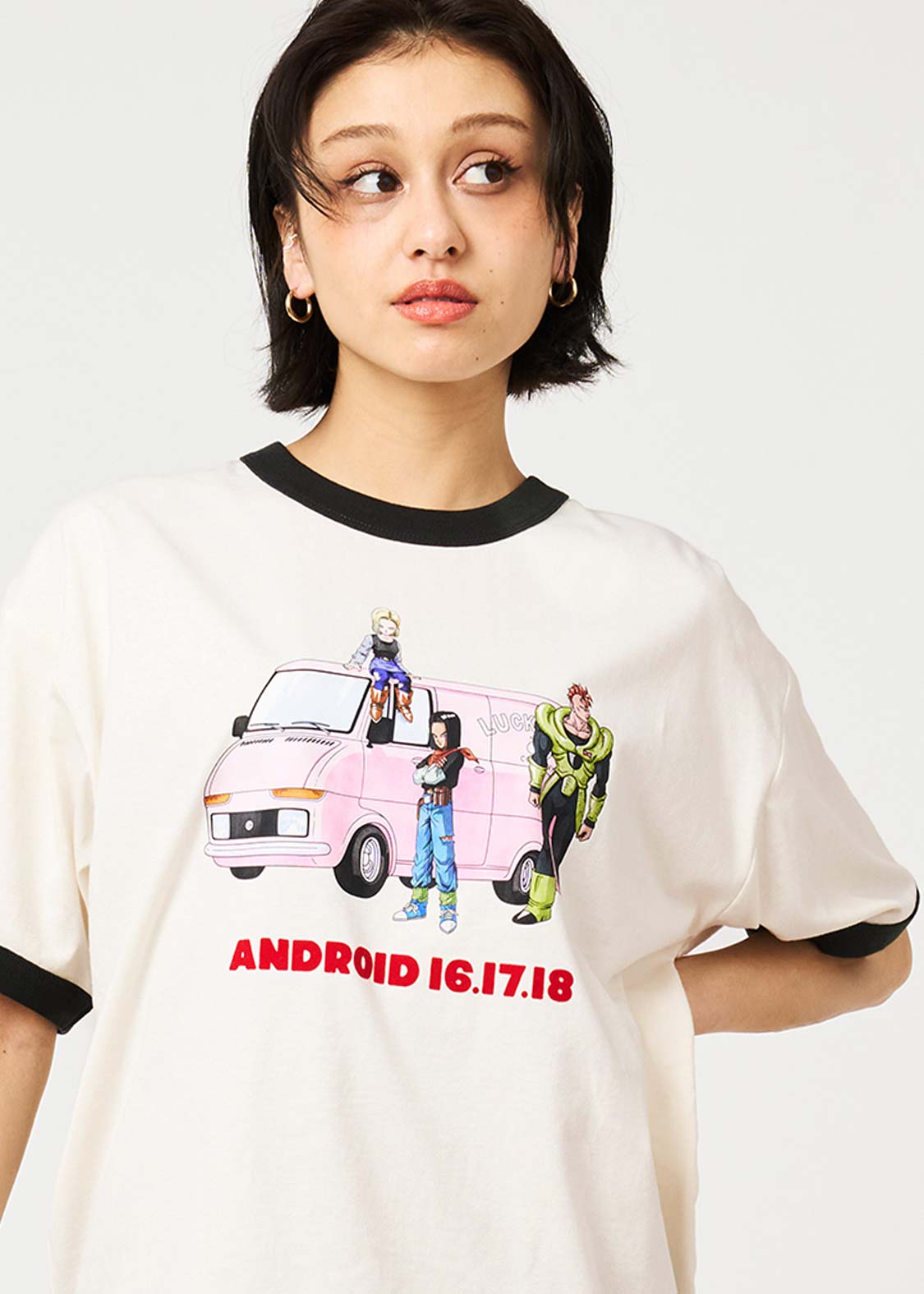 Dragon Ball Z x Graniph Fashion Collection - Android Big Silhouette Trim T-Shirt [Pre-Order May 2026]