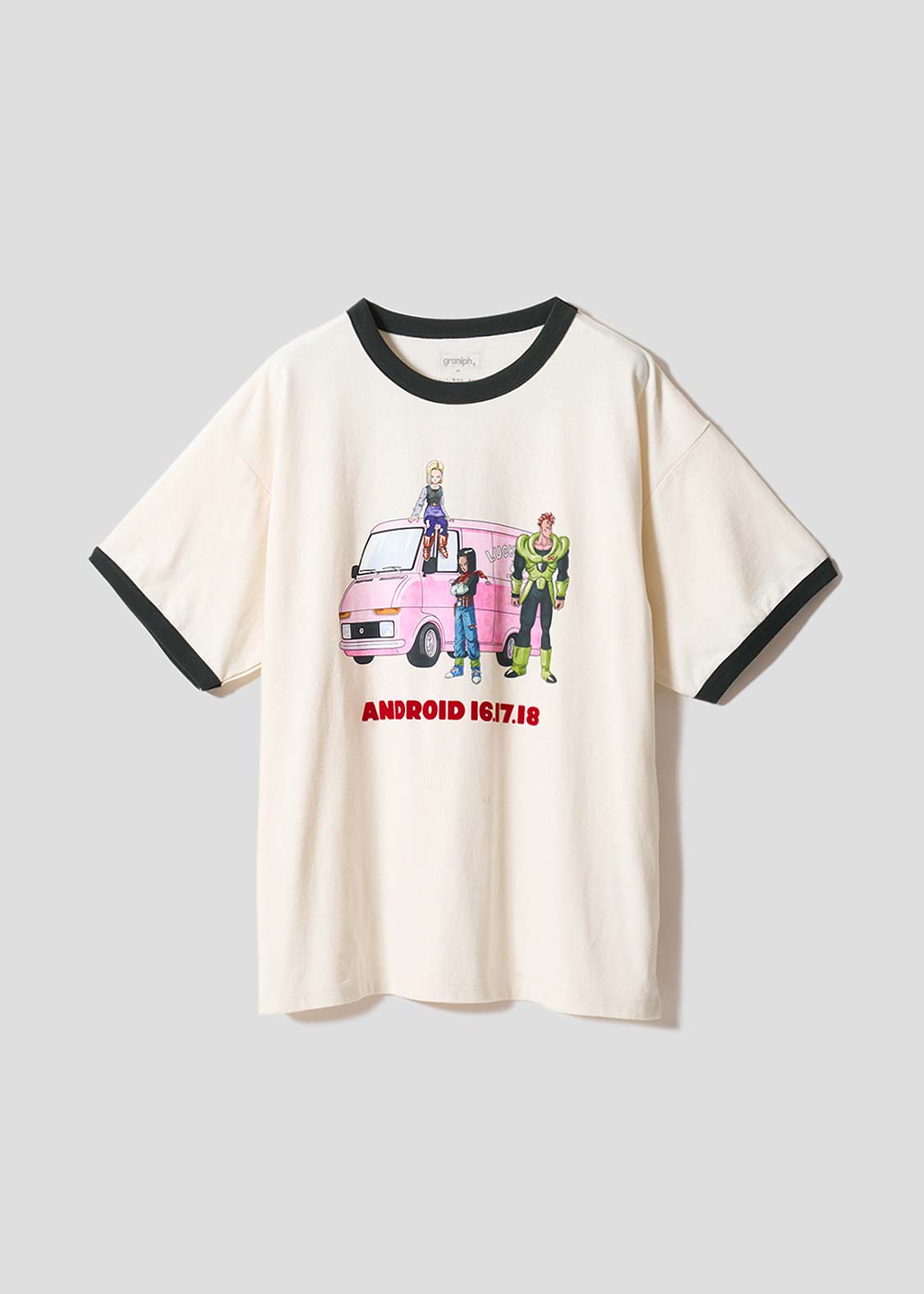 Dragon Ball Z x Graniph Fashion Collection - Android Big Silhouette Trim T-Shirt [Pre-Order May 2026]