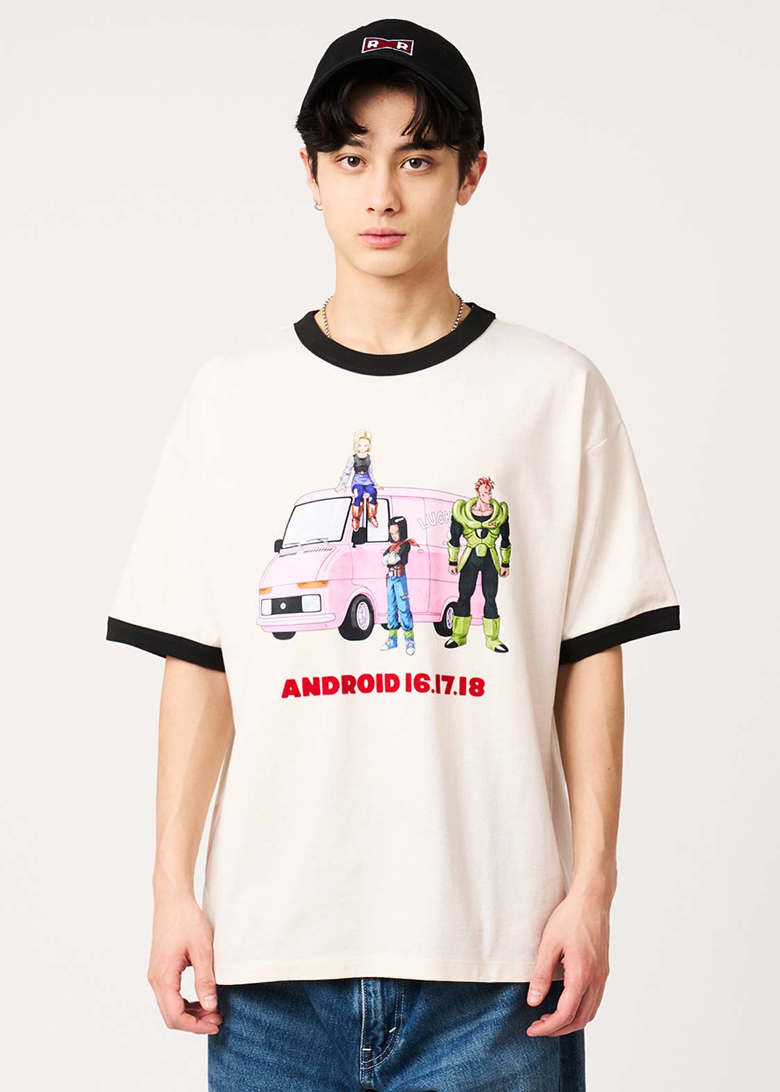 Dragon Ball Z x Graniph Fashion Collection - Android Big Silhouette Trim T-Shirt [Pre-Order May 2026]