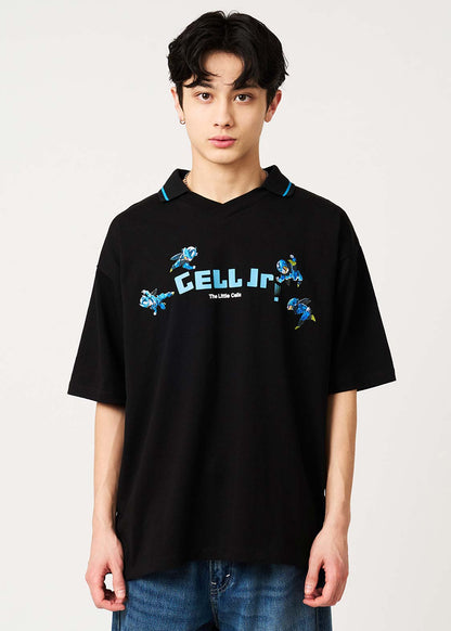 Dragon Ball Z x Graniph Fashion Collection - Cell Jr. Big Silhouette Game Polo Shirt [Pre-Order May 2026]