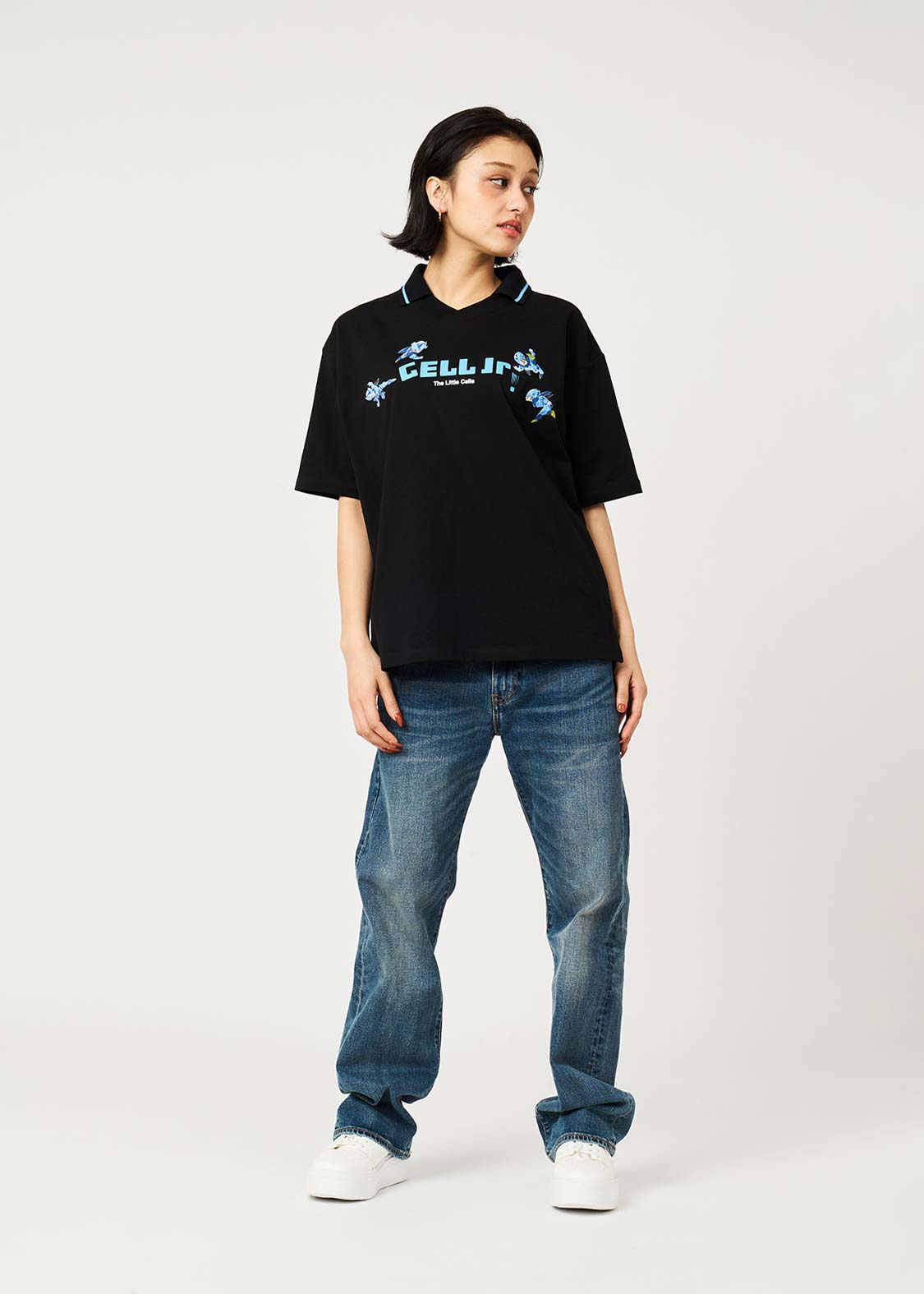 Dragon Ball Z x Graniph Fashion Collection - Cell Jr. Big Silhouette Game Polo Shirt [Pre-Order May 2026]