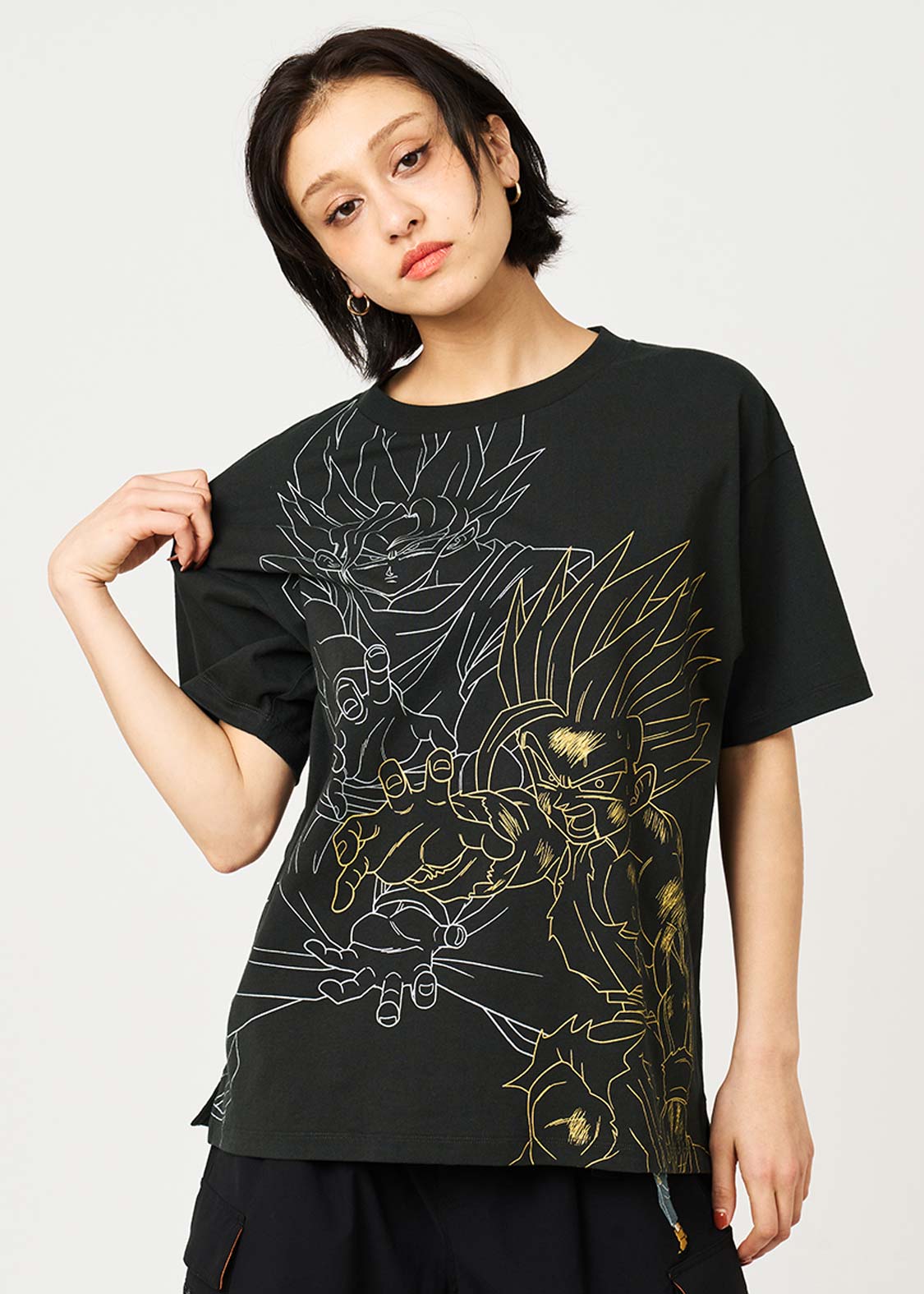 Dragon Ball Z x Graniph Fashion Collection - Father-Son Kamehameha Big Silhouette T-Shirt [Pre-Order May 2026]