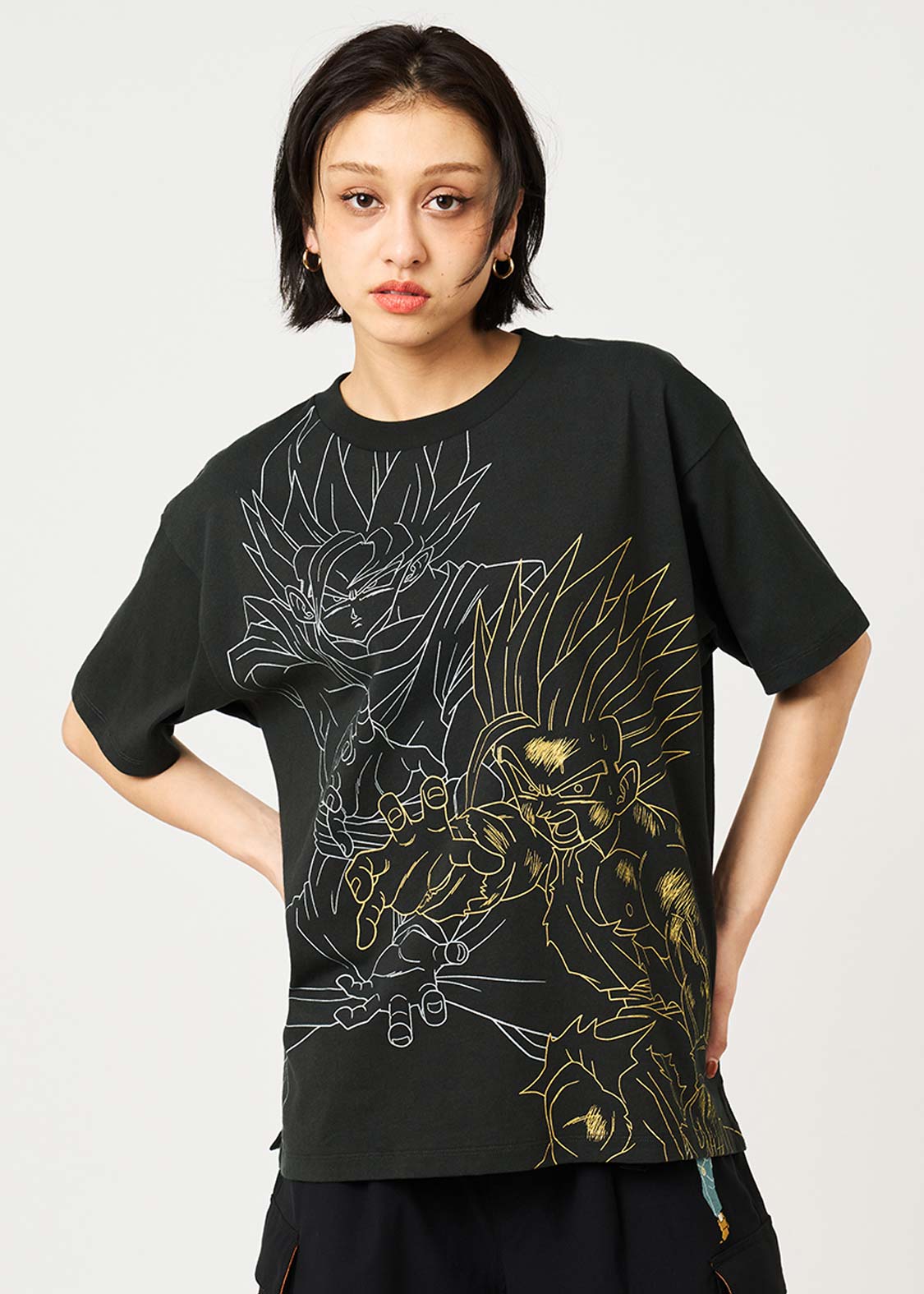 Dragon Ball Z x Graniph Fashion Collection - Father-Son Kamehameha Big Silhouette T-Shirt [Pre-Order May 2026]