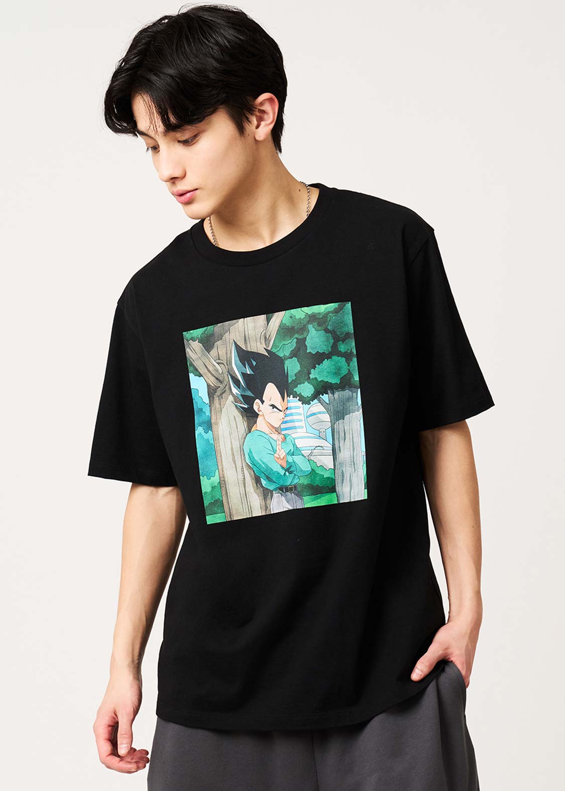 Dragon Ball Z x Graniph Fashion Collection - Vegeta's Farewell Sign T-Shirt [Pre-Order May 2026]