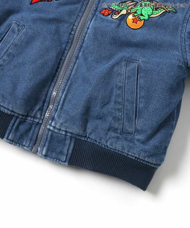 【archive】B-3 denim jacket boa 00S Y2K Dragon Ball x BREEZE Fashion Collection - Denim Boa Jacket (Kids