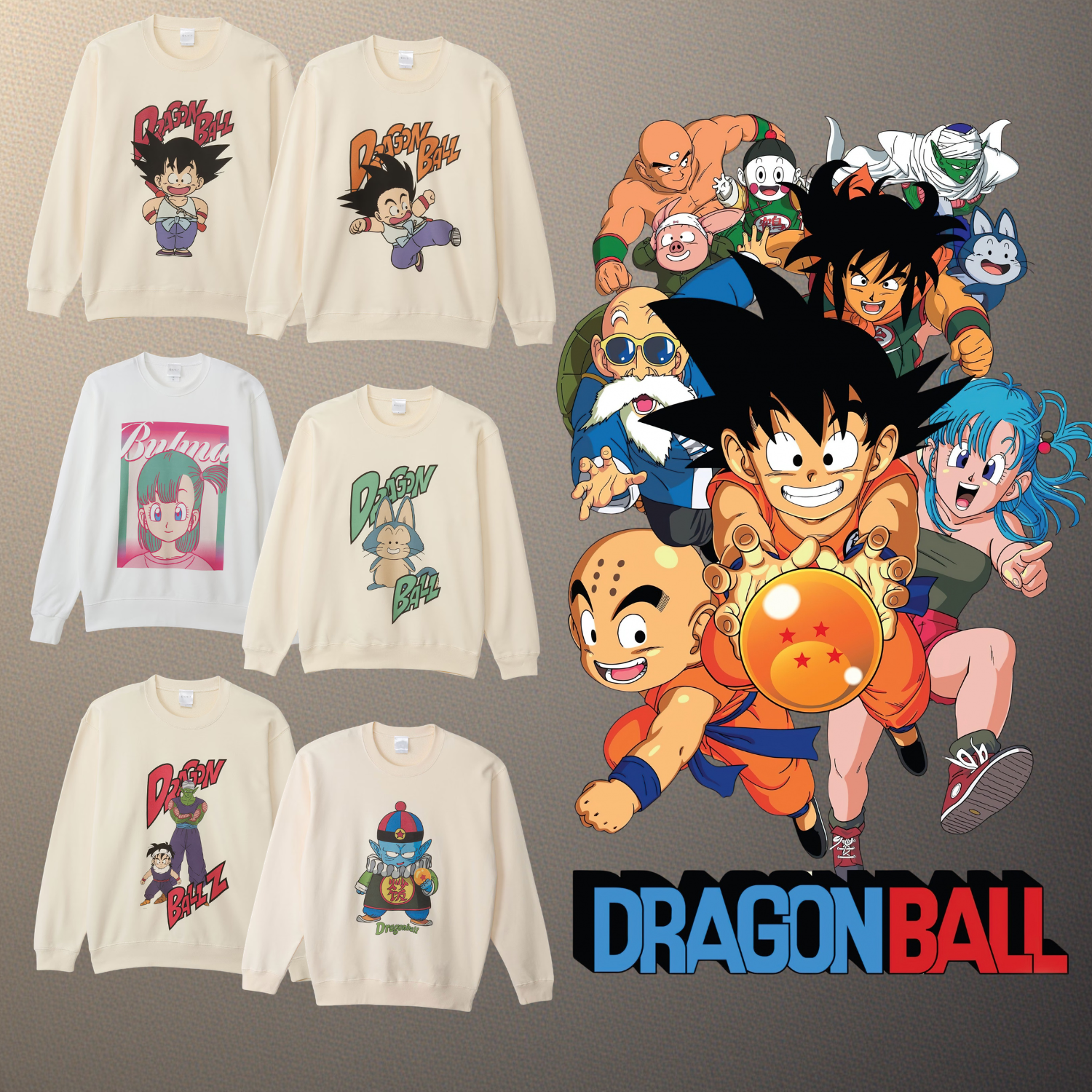 Dragon Ball x Small Planet Collection - Sweatshirt Standard L Size (6 Types)