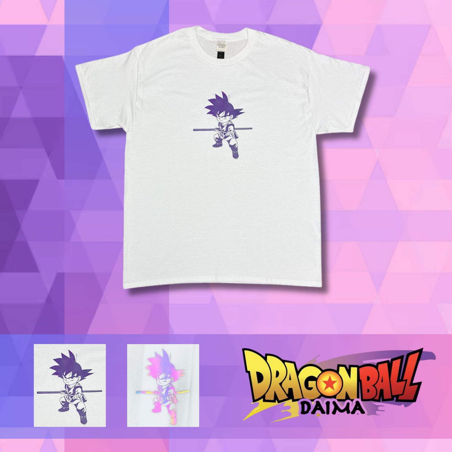Dragon Ball Daima Fuji TV Exclusive - Goku (Mini) Aurora Reflector T-Shirt