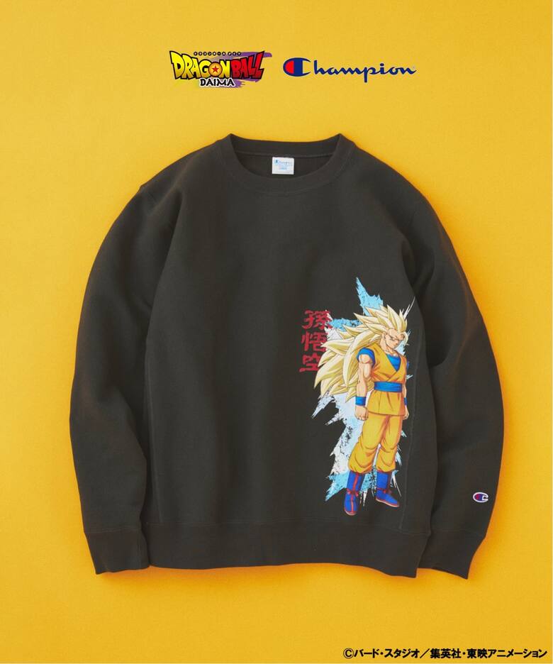 Dragon Ball Daima x Champion - Print Sweatshirt Black A [Pre-order Dec 2025]