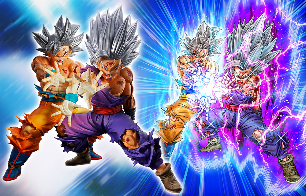 Dragon Ball Super 10th Anniversary Edition Son Goku Ultra Instinct & Son Gohan Beast MASTERLISE OUTSIDE Figure Set
