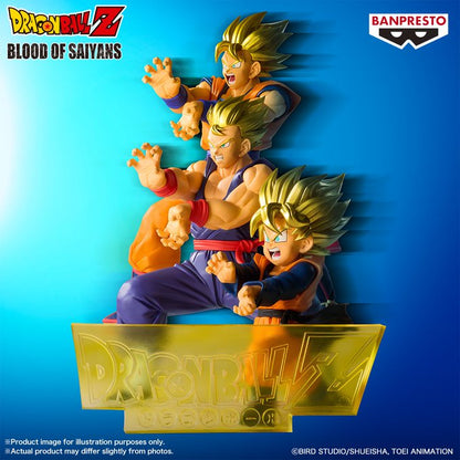 Dragon Ball Z Blood of Saiyans - Complete Set of 3 Figures and Logo Stand [Pre-Order May 2026]
