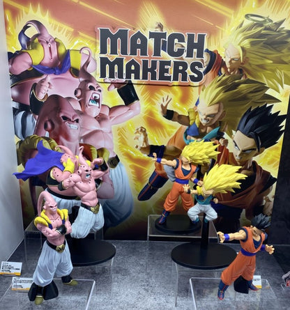 Dragon Ball Z MATCH MAKERS Saiyan VS Majin Buu Complete Set of 6 Figures