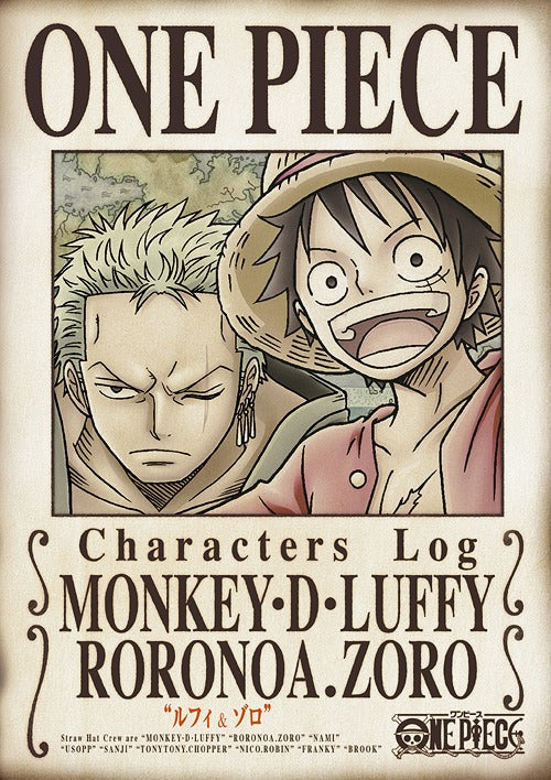 One Piece Characters Log "Luffy & Zoro" - DVD, Japanese Edition