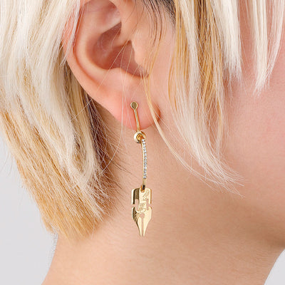 JoJo's Bizarre Adventure Diamond is Unbreakable - Kishibe Rohan G-Pen Earrings/Earrings