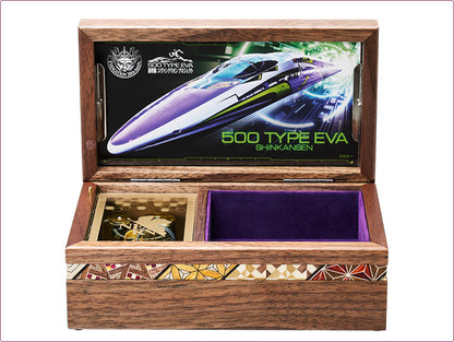Evangelion - Shinkansen 500 TYPE EVA Hakone Marquetry Music Box [Pre-Order Feb 2026]