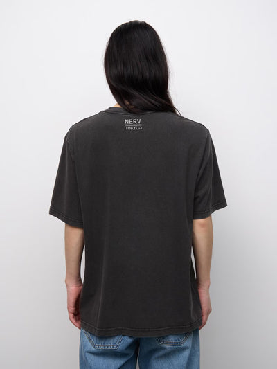 Evangelion X GU - Washed Graphic T-Shirt Dark Gray