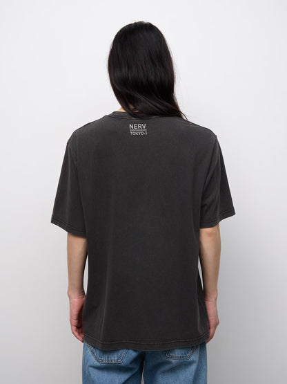 Evangelion X GU - Washed Graphic T-Shirt Dark Gray