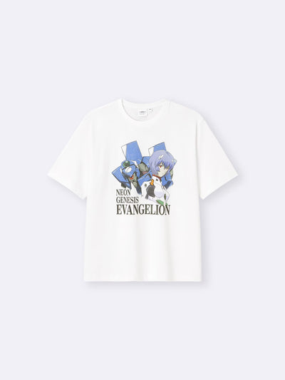 Evangelion X GU - Washed Graphic T-Shirt Off White
