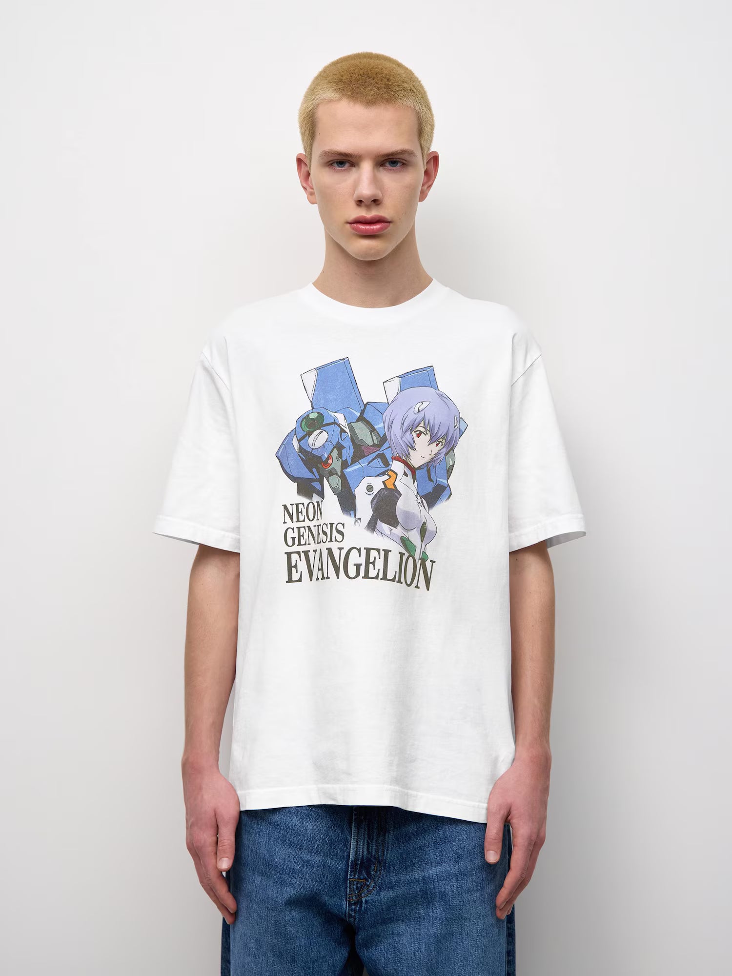 Evangelion X GU - Washed Graphic T-Shirt Off White