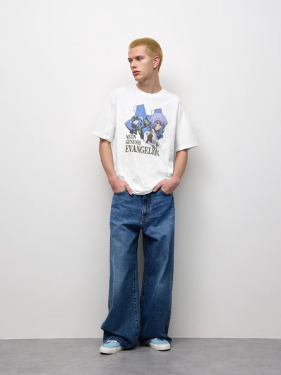 Evangelion X GU - Washed Graphic T-Shirt Off White