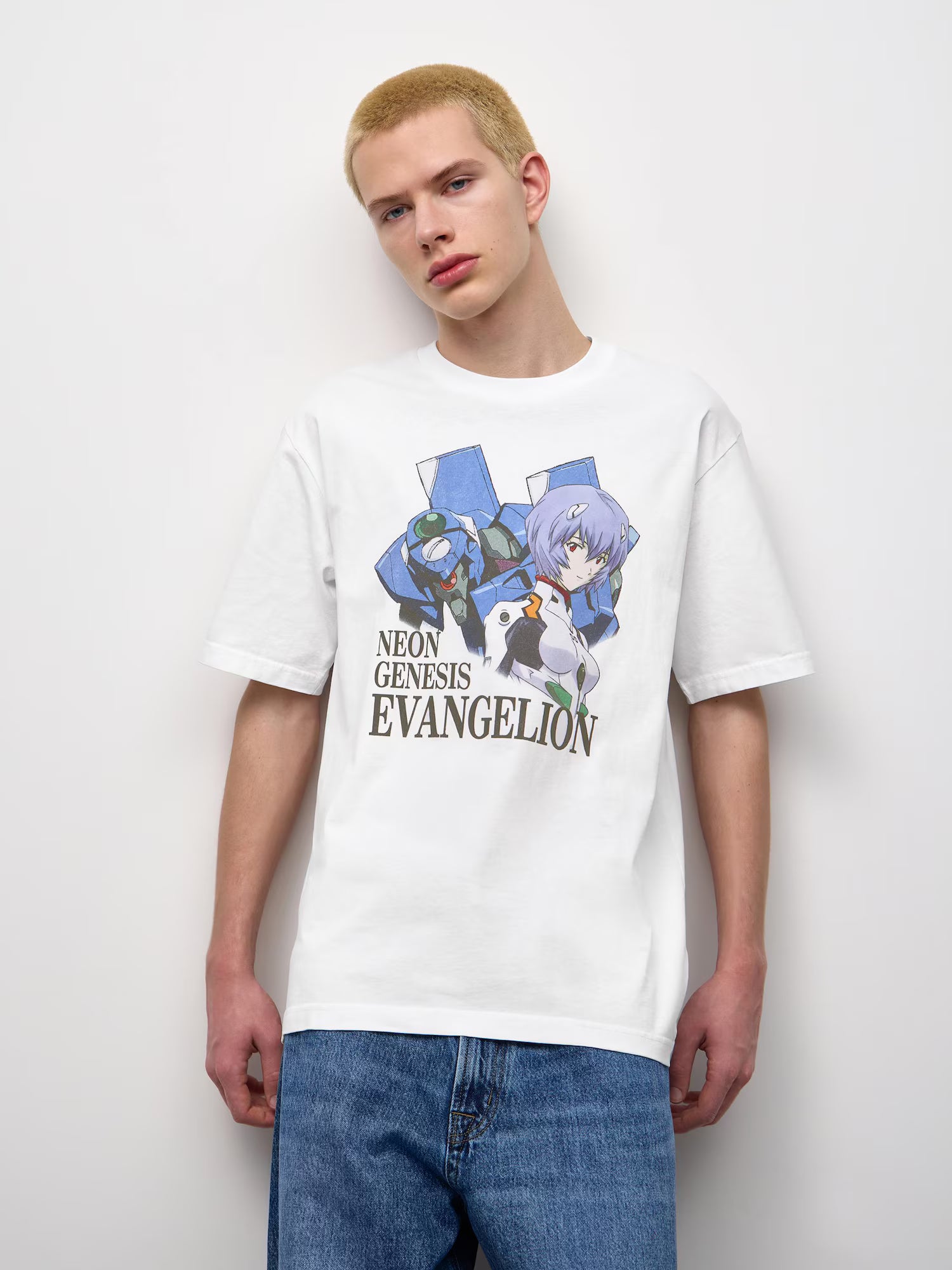 Evangelion X GU - Washed Graphic T-Shirt Off White