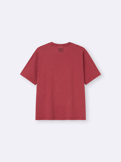 Evangelion X GU - Washed Graphic T-Shirt Red