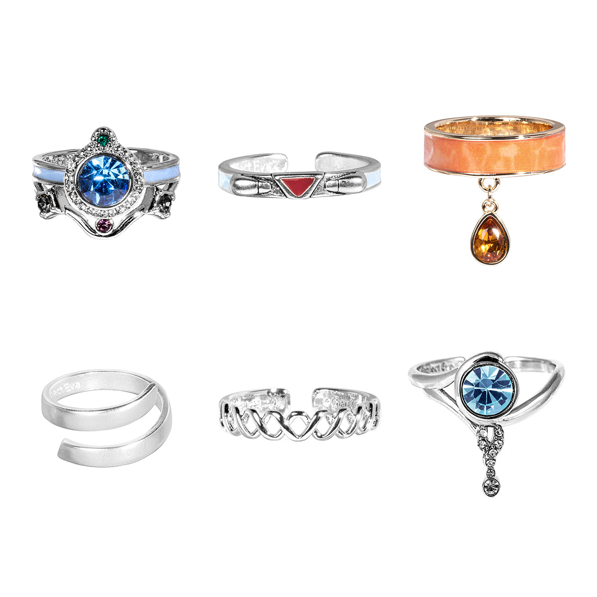 Evangelion X Mayla Ring Collection - Rei Ayanami Set [Pre-Order Sep 2026]