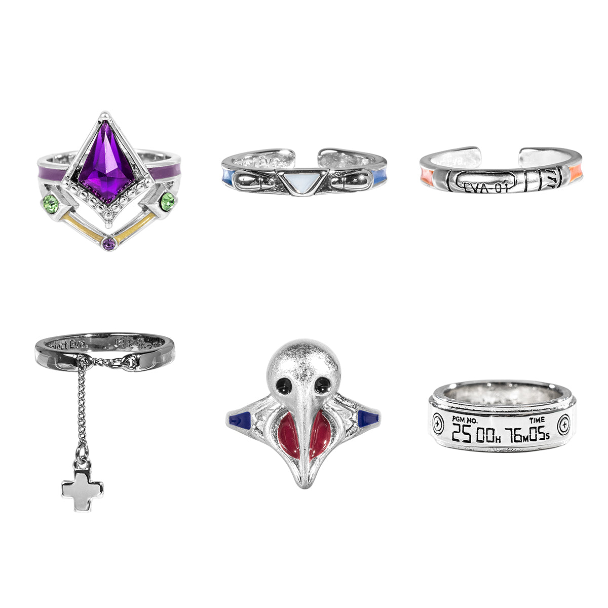 Evangelion X Mayla Ring Collection - Shinji Ikari Set [Pre-Order Sep 2026]