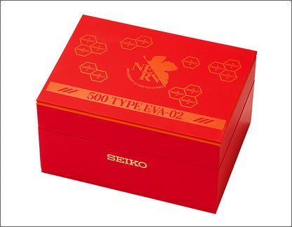 Evangelion x Shinkansen x Seiko Collaboration -  500 TYPE EVA-02 Watch [Pre-Order Mar 2026]