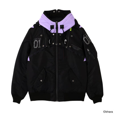 Evangelion x Avirex - MA-1 Remodel Eva 01 Black Ver. [Pre-order Feb 2027]