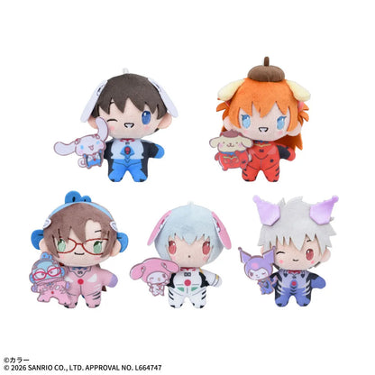 Evangelion x Sanrio Characters - Mascot Complete Set of 5 Types [Pre-Order Jun 2026]