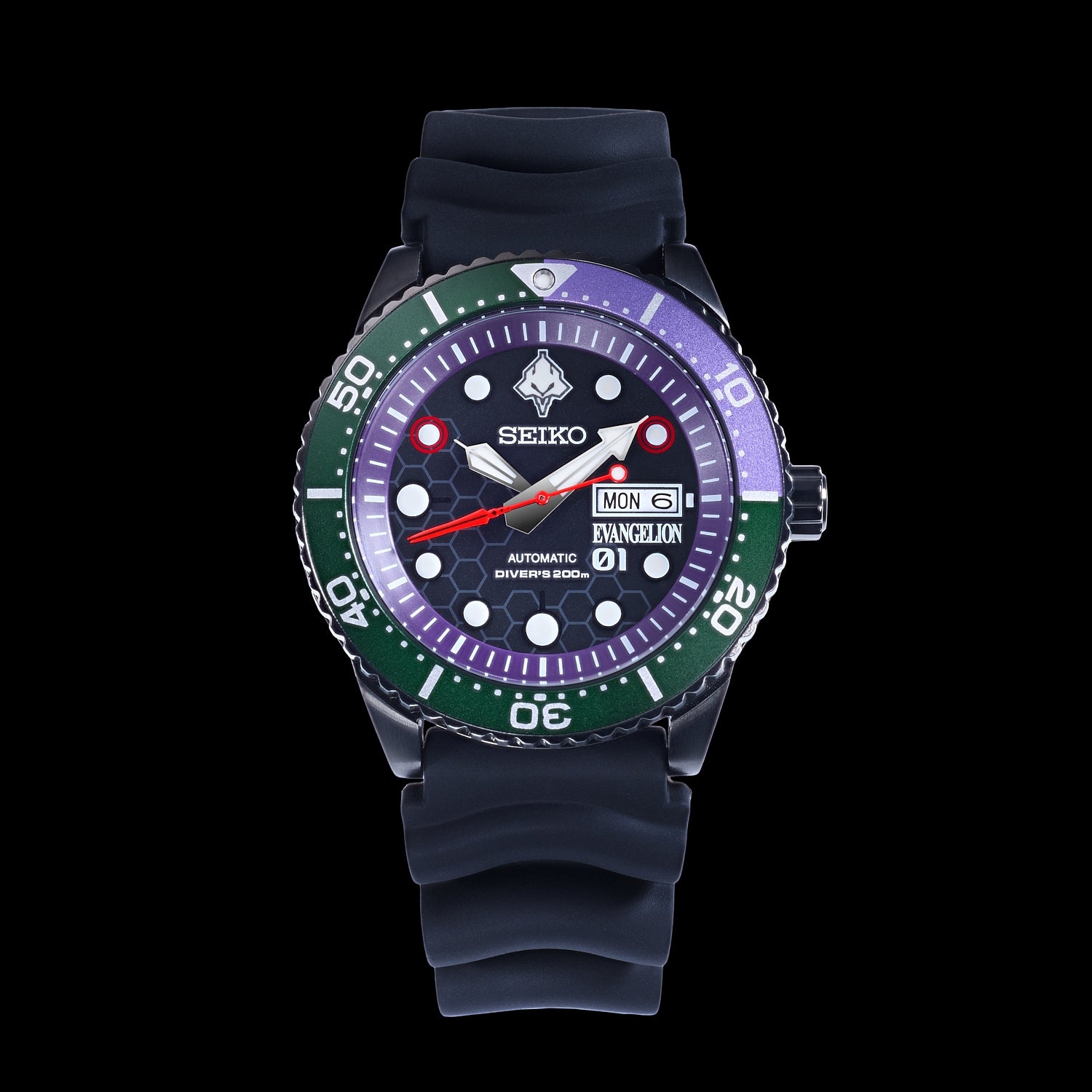 Evangelion x Seiko Collaboration -  EVA-01 Diver's Watch EVA-01 Model [Pre-Order Mar 2026]