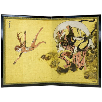 Evangelion x Ukiyoe - Folding Screen Fujin Unit-08/ Mari