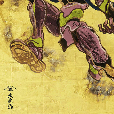 Evangelion x Ukiyoe - Folding Screen Fujin Unit 01 / Shinji Ikari