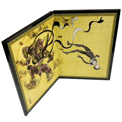 Evangelion x Ukiyoe - Folding Screen Fujin Unit 01 / Shinji Ikari