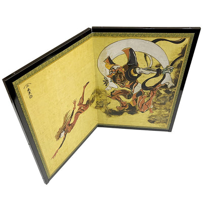 Evangelion x Ukiyoe - Folding Screen Fujin Unit 02 / Asuka