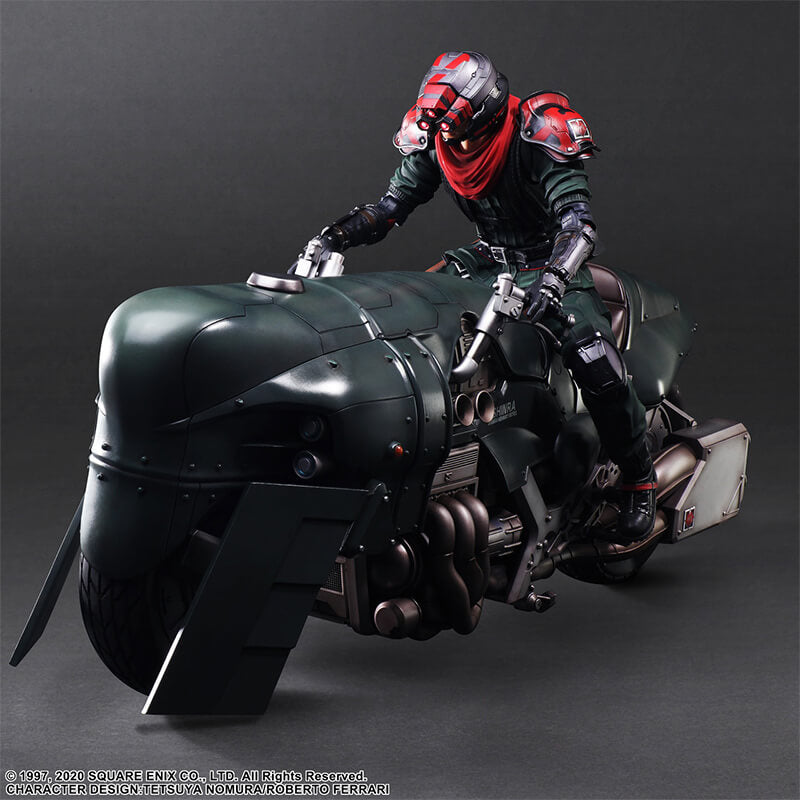 FINAL FANTASY VII REMAKE - ADVANCED BIKE GUARD SHINRA &amp; BIKE PLAY ARTS KAI FIGURE