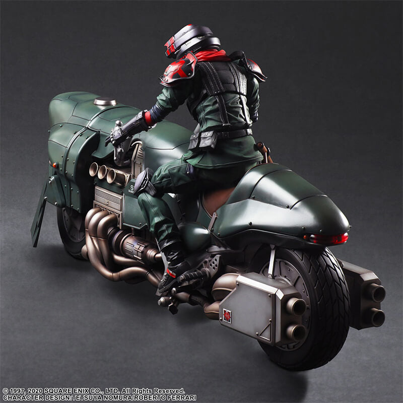 FINAL FANTASY VII REMAKE - ADVANCED BIKE GUARD SHINRA &amp; BIKE PLAY ARTS KAI FIGURE