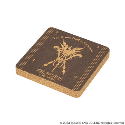 Final Fantasy XVI Kuji - National Emblem Cork Coaster - (D) Full Set 5 Pcs