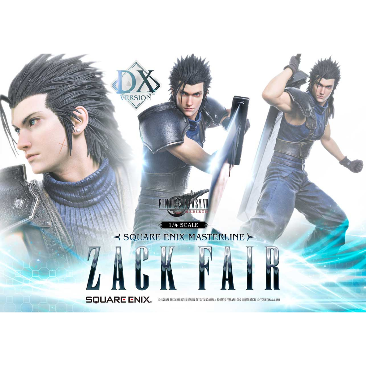 FINAL FANTASY VII REBIRTH SQUARE ENIX MASTERLINE - 1/4 SCALE ZACK FAIR DX VER.
