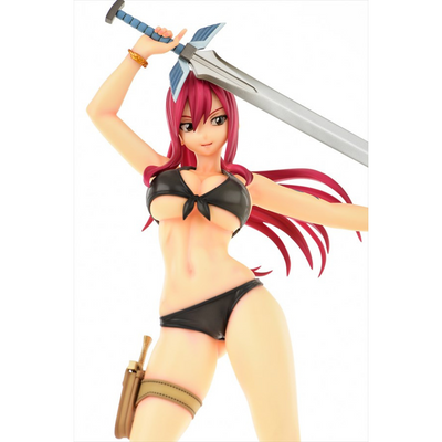 Fairy Tail Figure - Erza Scarlet Swimsuit Gravure Style Black Ver.