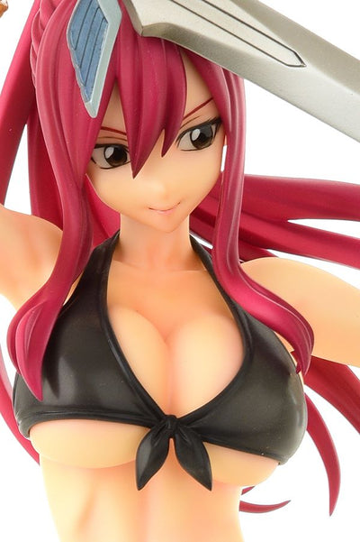 Fairy Tail Figure - Erza Scarlet Swimsuit Gravure Style Black Ver.