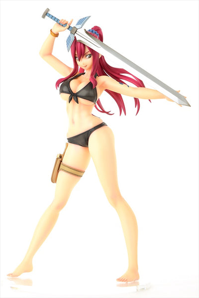 Fairy Tail Figure - Erza Scarlet Swimsuit Gravure Style Black Ver.