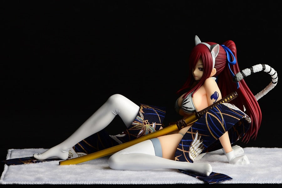 Fairy Tail - Erza Scarlet Gravure Style White Tiger / Halloween Cat / Sakura cat