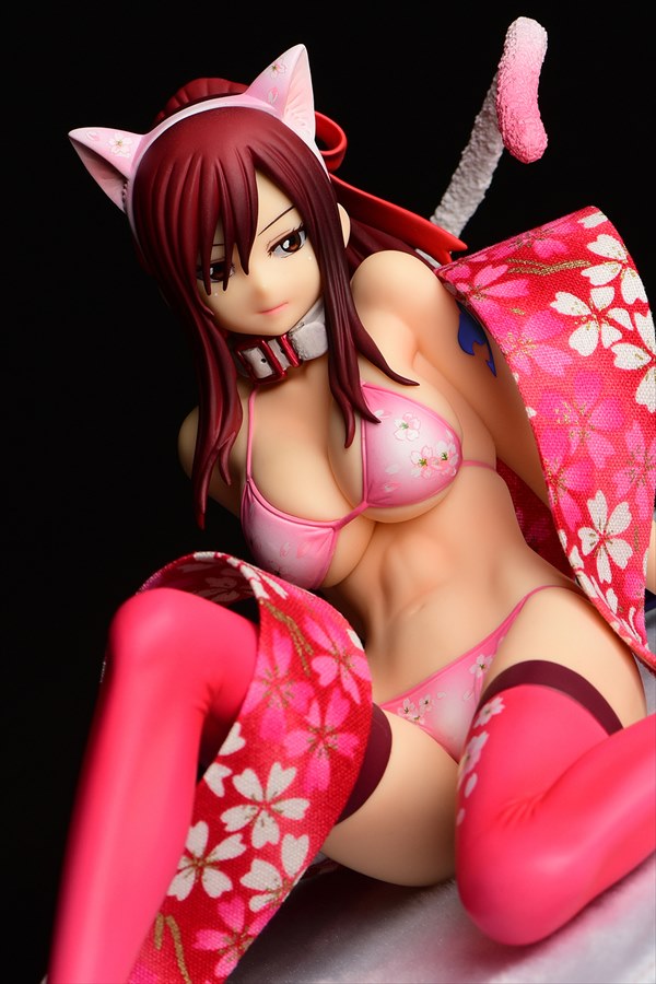 Fairy Tail - Erza Scarlet Gravure Style White Tiger / Halloween Cat / Sakura cat