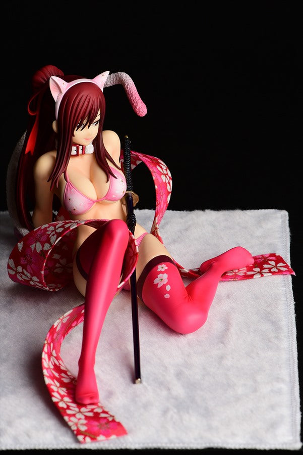 Fairy Tail - Erza Scarlet Gravure Style White Tiger / Halloween Cat / Sakura cat