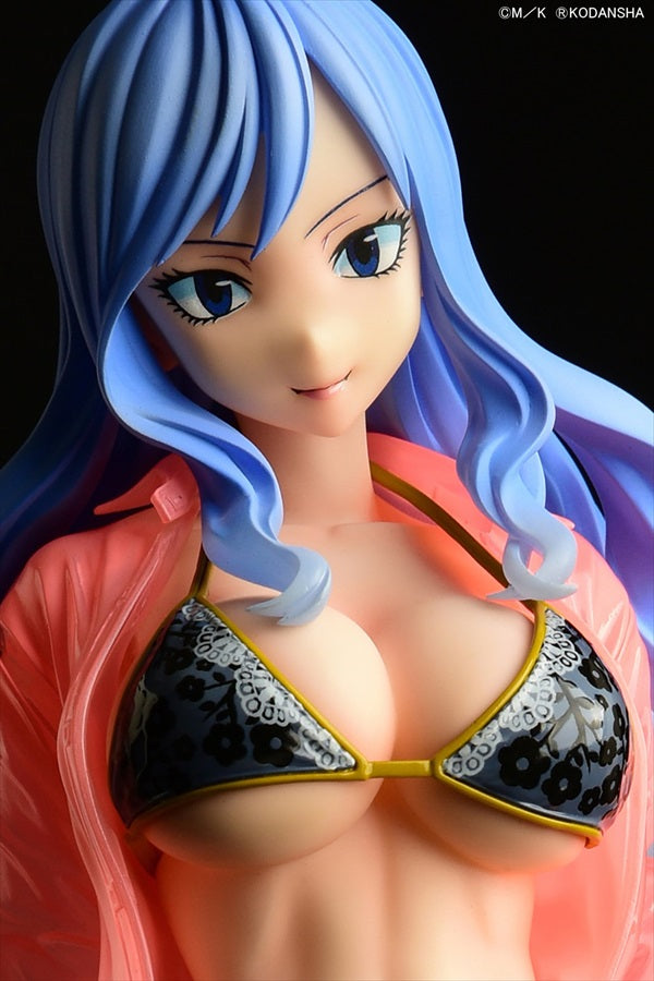 Fairy Tail - Juvia Lockser Gravure Style Black Red blue Bikini!! Wet See-through Shirt SP
