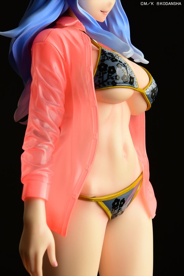 Fairy Tail - Juvia Lockser Gravure Style Black Red blue Bikini!! Wet See-through Shirt SP