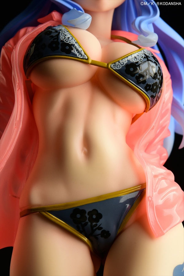 Fairy Tail - Juvia Lockser Gravure Style Black Red blue Bikini!! Wet See-through Shirt SP